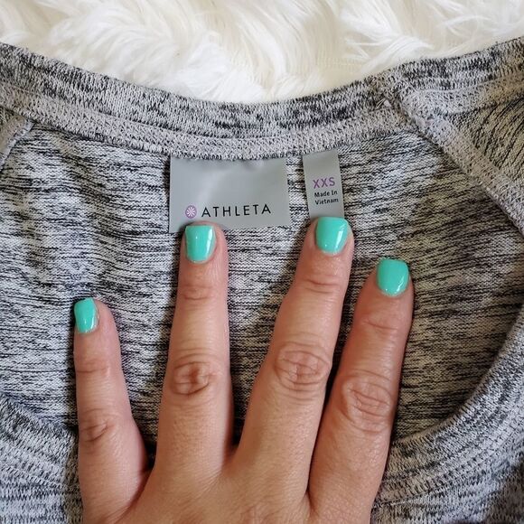 Athleta no sweatin sweater sz XXS Gray - Picture 4 of 6